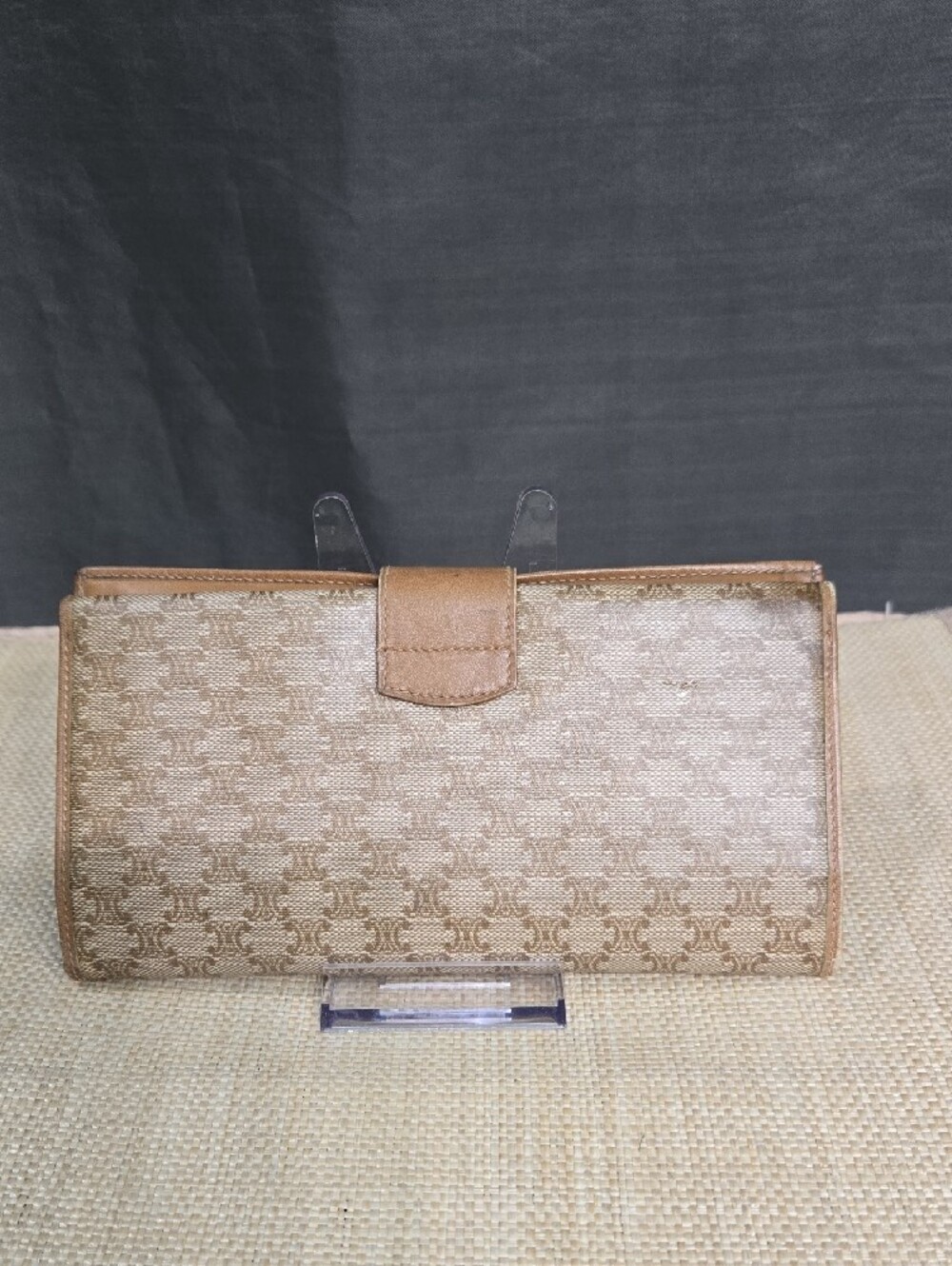 Celine Beige Tan Monogram Continental Wallet - Picture 2 of 11